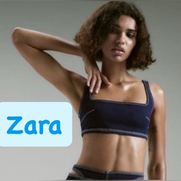 NWT Zara Dark Blue Bra size L - Picture 5 of 11